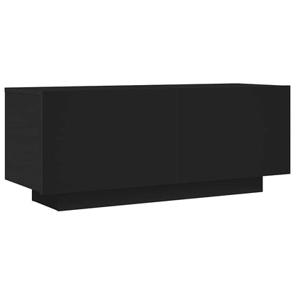 Tv-meubel 100x35x40 cm bewerkt hout zwart