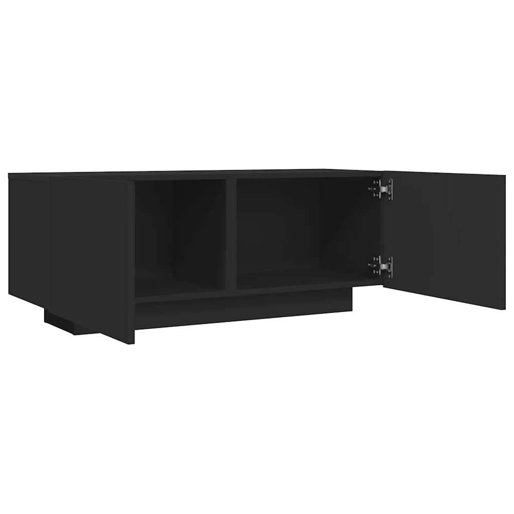 Tv-meubel 100x35x40 cm bewerkt hout zwart