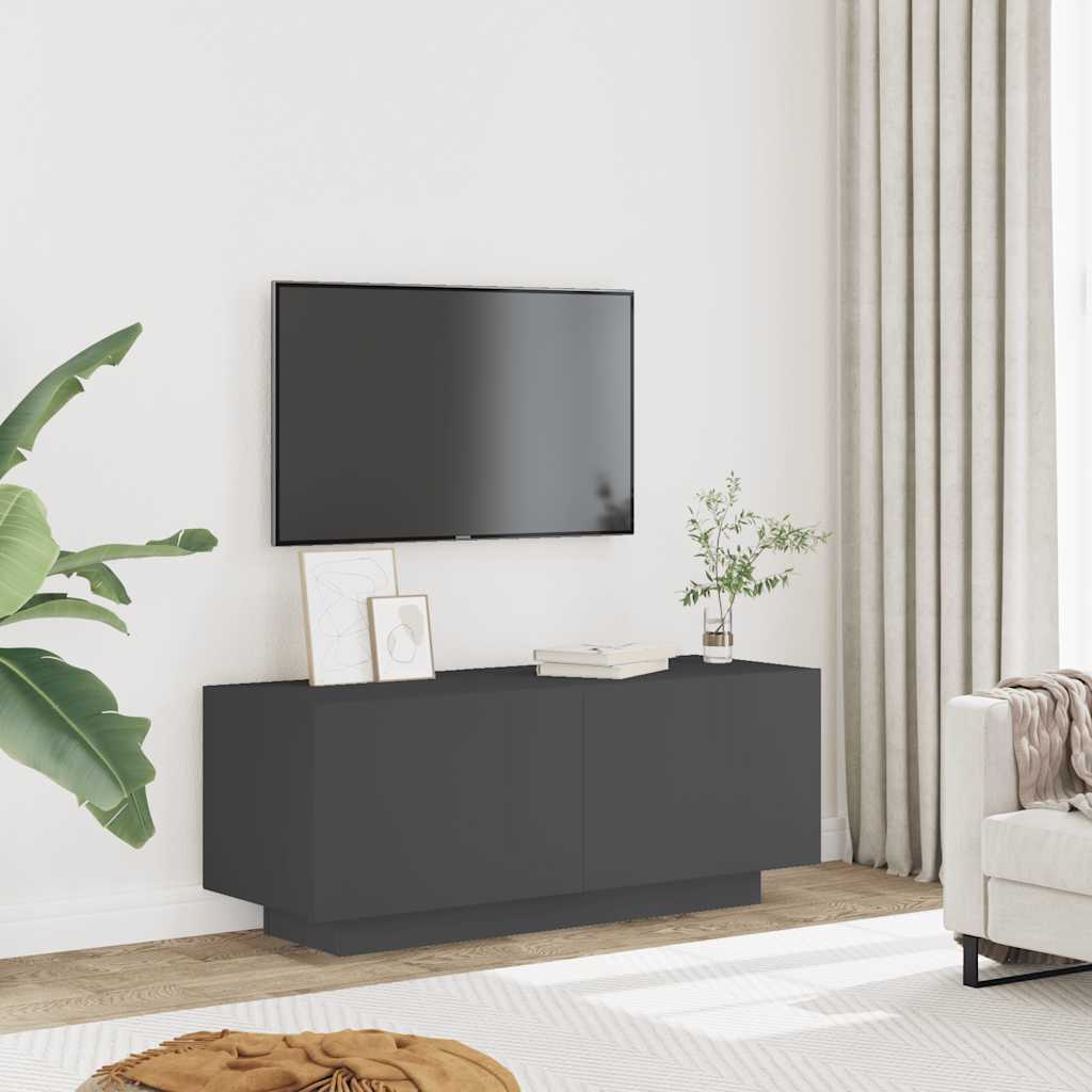 Tv-meubel 100x35x40 cm spaanplaat grijs