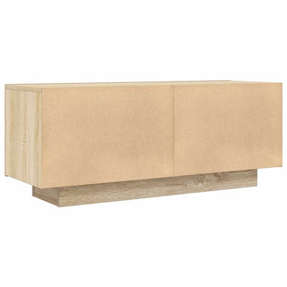 Tv-meubel 100x35x40 cm bewerkt hout sonoma eikenkleurig