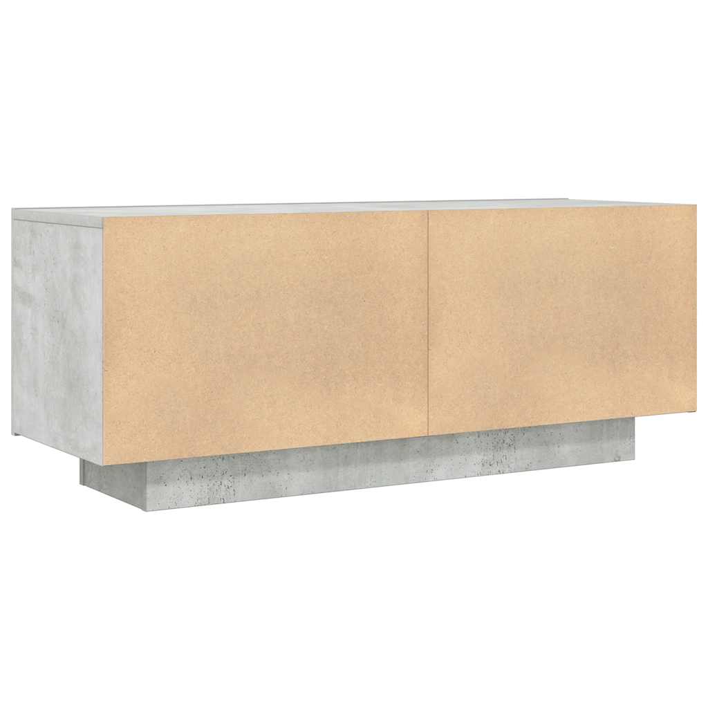 Tv-meubel 100x35x40 cm bewerkt hout betongrijs