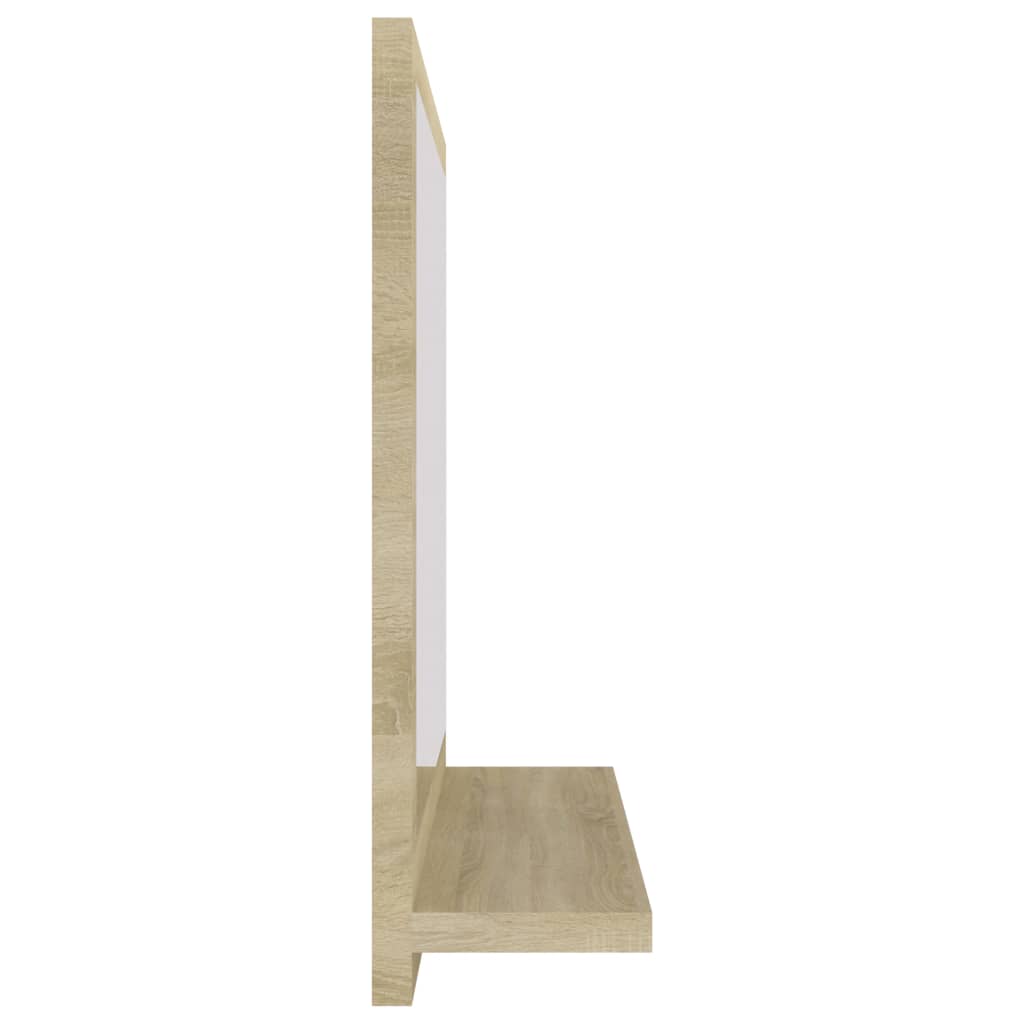 Badkamerspiegel 40x10,5x37 cm bewerkt hout sonoma eikenkleurig