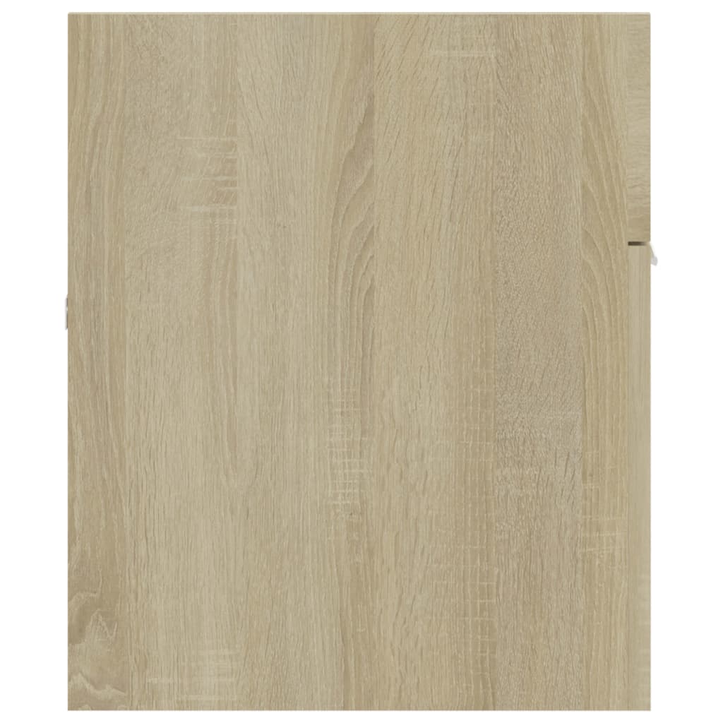 Wastafelkast 100x38,5x46 cm bewerkt hout sonoma eikenkleurig