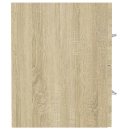 Wastafelkast 41x38,5x48 cm bewerkt hout sonoma eikenkleurig