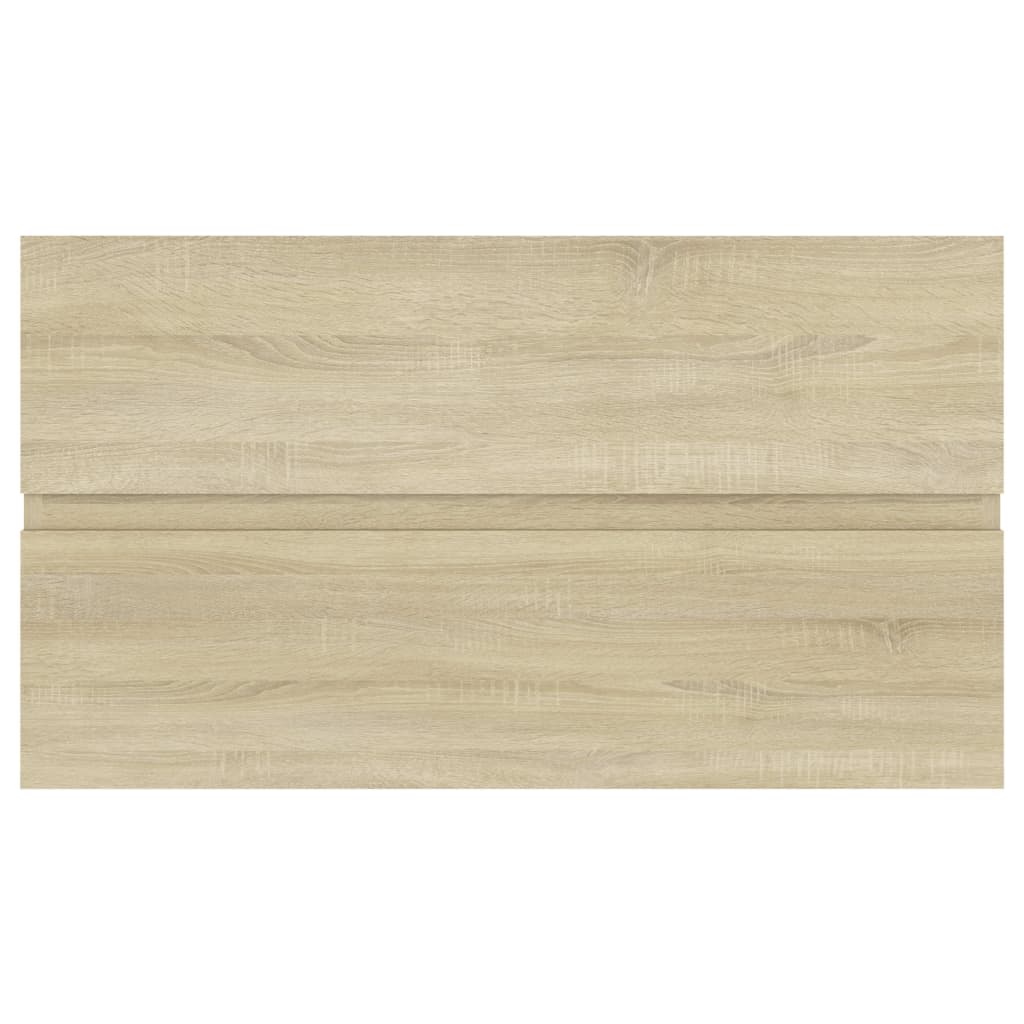 Wastafelkast 80x38,5x45 cm bewerkt hout sonoma eikenkleurig