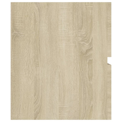 Wastafelkast 80x38,5x45 cm bewerkt hout sonoma eikenkleurig