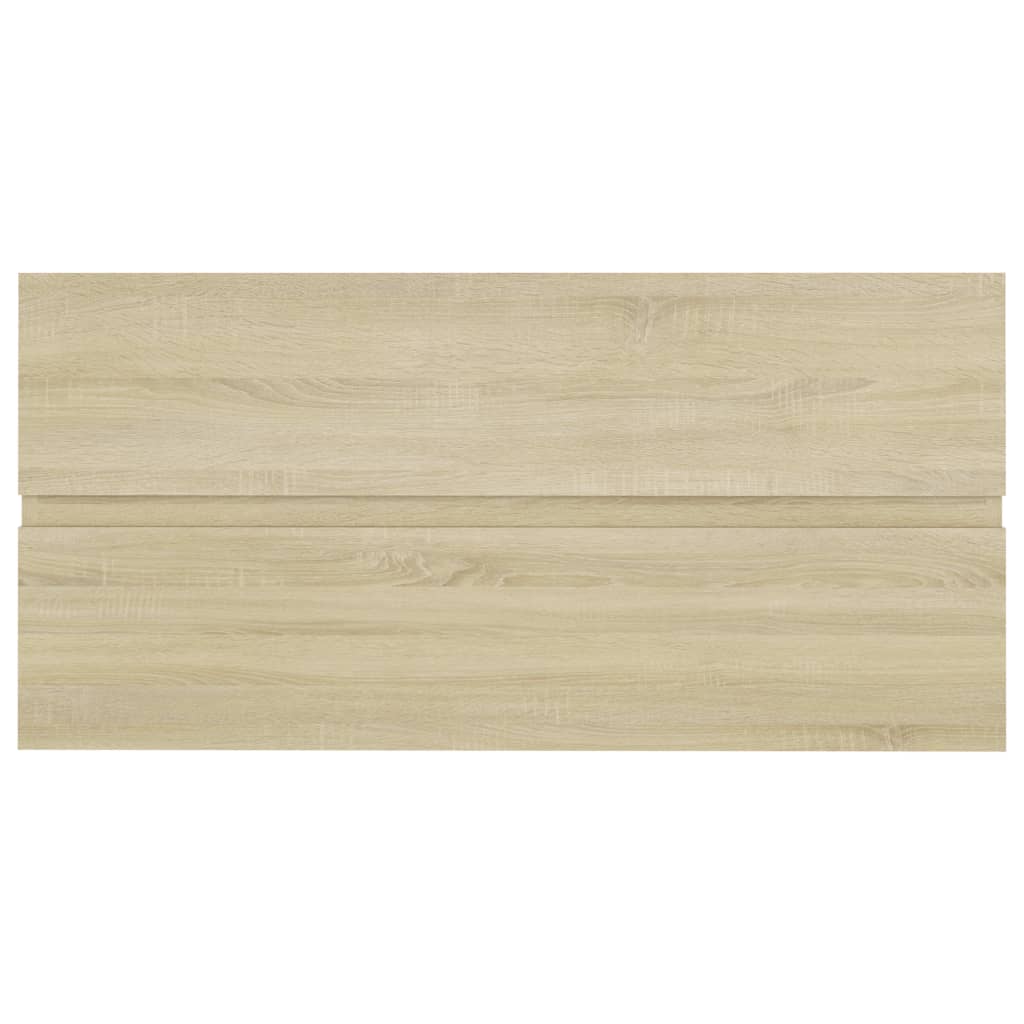 Wastafelkast 90x38,5x45 cm bewerkt hout sonoma eikenkleurig