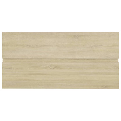 Wastafelkast 90x38,5x45 cm bewerkt hout sonoma eikenkleurig