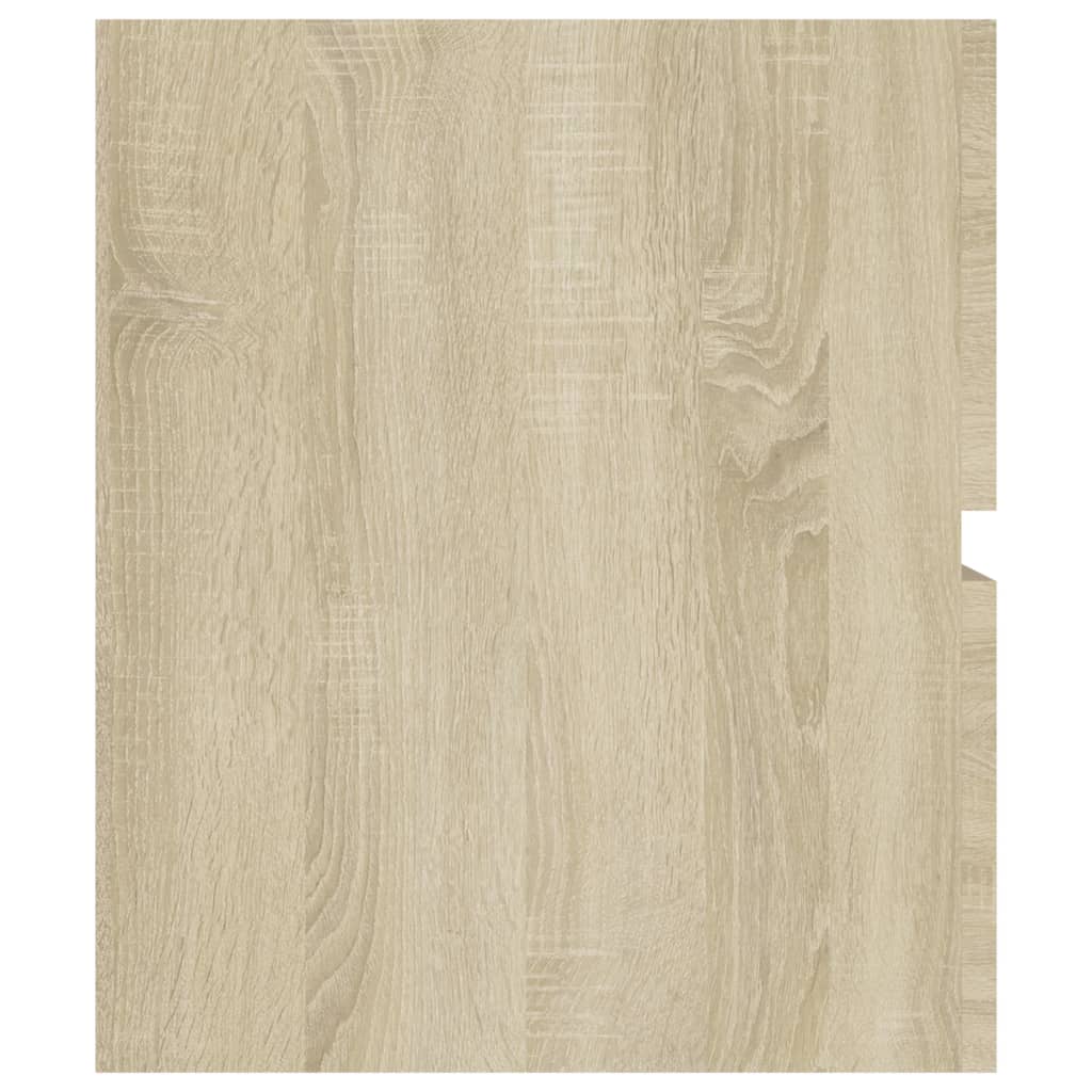 Wastafelkast 90x38,5x45 cm bewerkt hout sonoma eikenkleurig