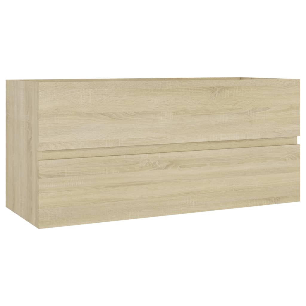 Wastafelkast 100x38,5x45 cm bewerkt hout sonoma eikenkleurig