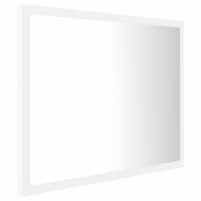 Badkamerspiegel LED 60x8,5x37 cm acryl wit