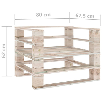 Tuinbank pallet geïmpregneerd grenenhouten