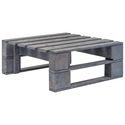 Tuinhocker pallet geïmpregneerd grenenhout grijs