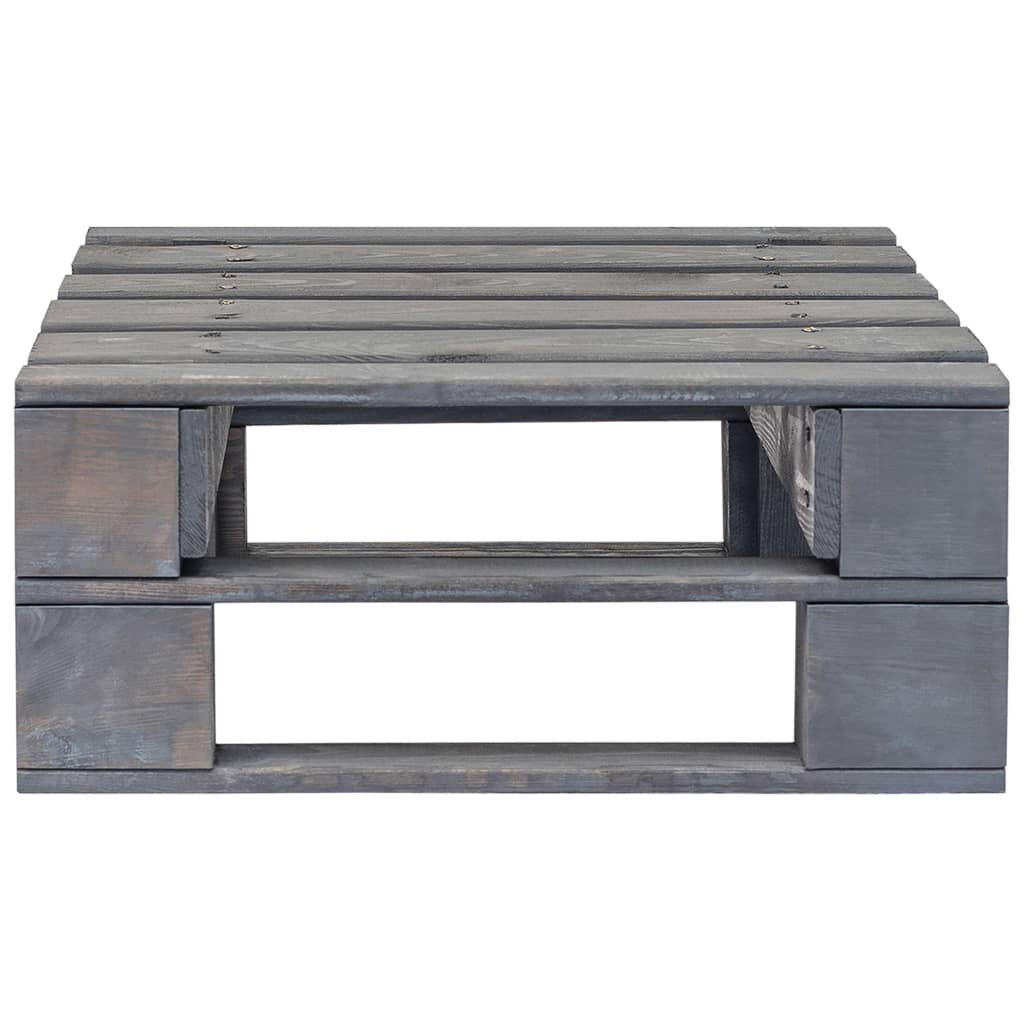 Tuinhocker pallet geïmpregneerd grenenhout grijs