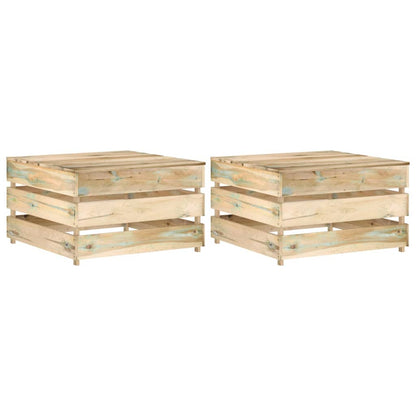 Tuintafels 2 st pallet geïmpregneerd grenenhout