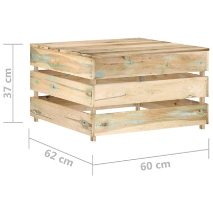 2-delige Loungeset pallet geïmpregneerd grenenhout