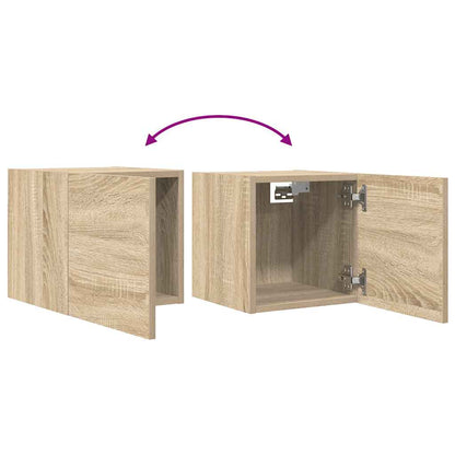 Tv-wandmeubelen 2 st 30,5x30x30 cm sonoma eikenkleurig