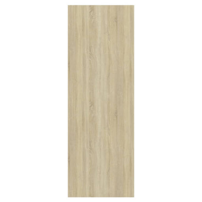 Tv-wandmeubel 37x37x107 cm bewerkt hout sonoma eikenkleurig wit