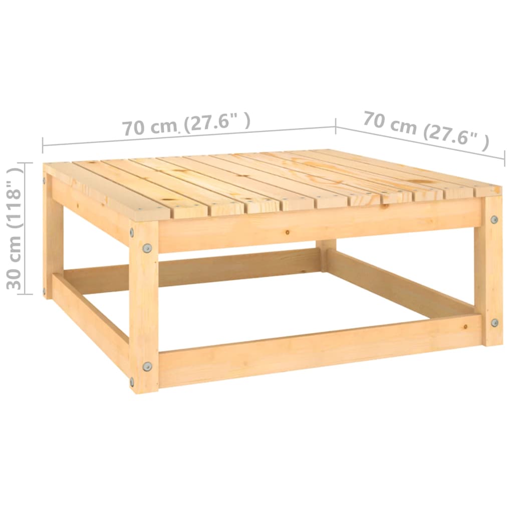 2-delige Loungeset massief grenenhout