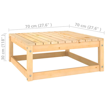 2-delige Loungeset massief grenenhout