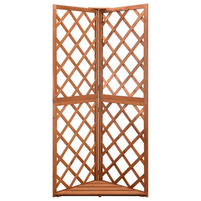 Latwerk hoekmodel 50x50x145 cm massief vurenhout