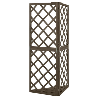 Latwerk hoekmodel 50x50x145 cm massief vurenhout