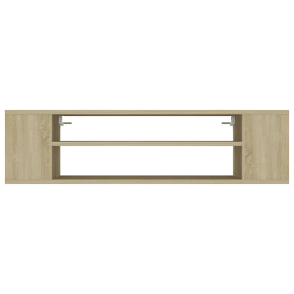 Tv-hangmeubel 100x30x26,5 cm bewerkt hout sonoma eikenkleurig