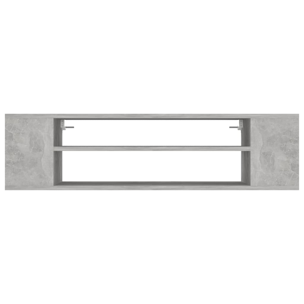 Tv-hangmeubel 100x30x26,5 cm bewerkt hout betongrijs