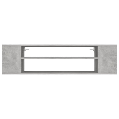 Tv-hangmeubel 100x30x26,5 cm bewerkt hout betongrijs