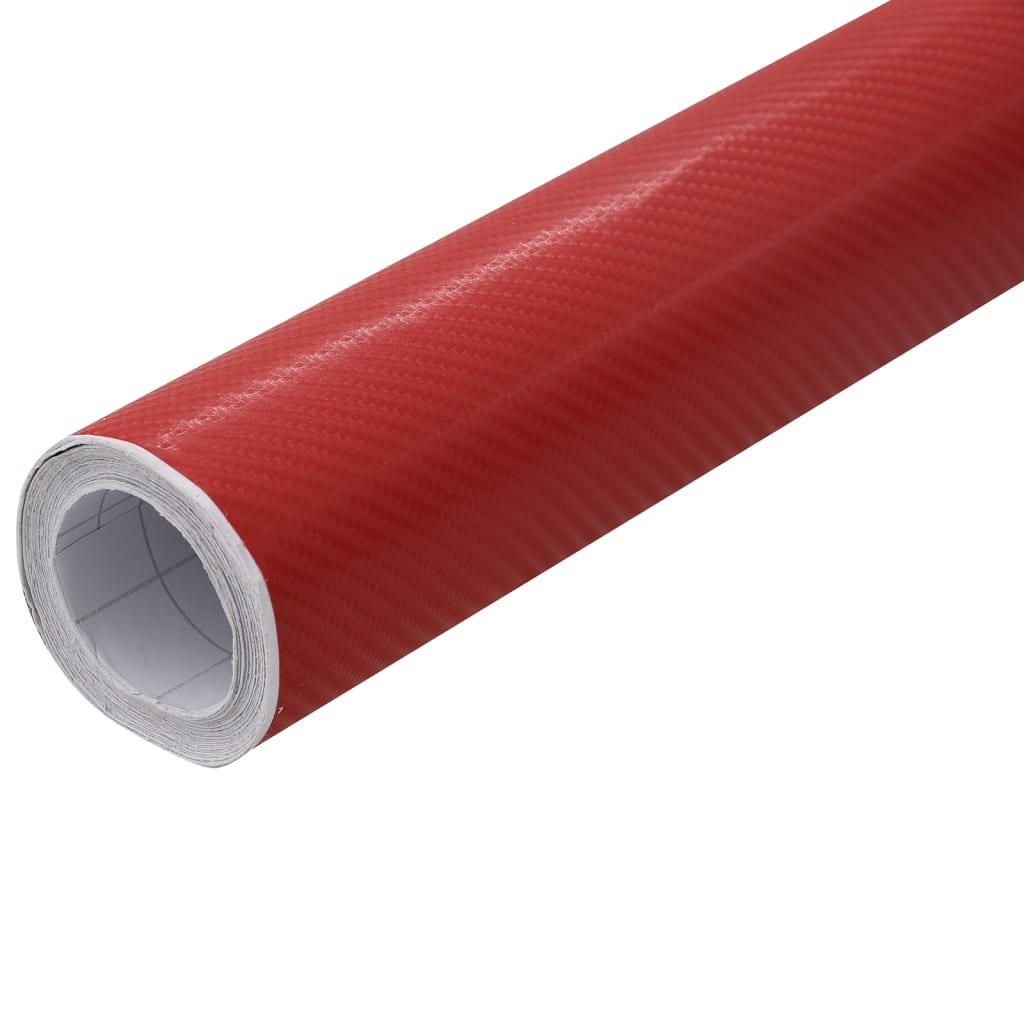 2 st Autofolie 4D 100x150 cm + 50x150 cm rood