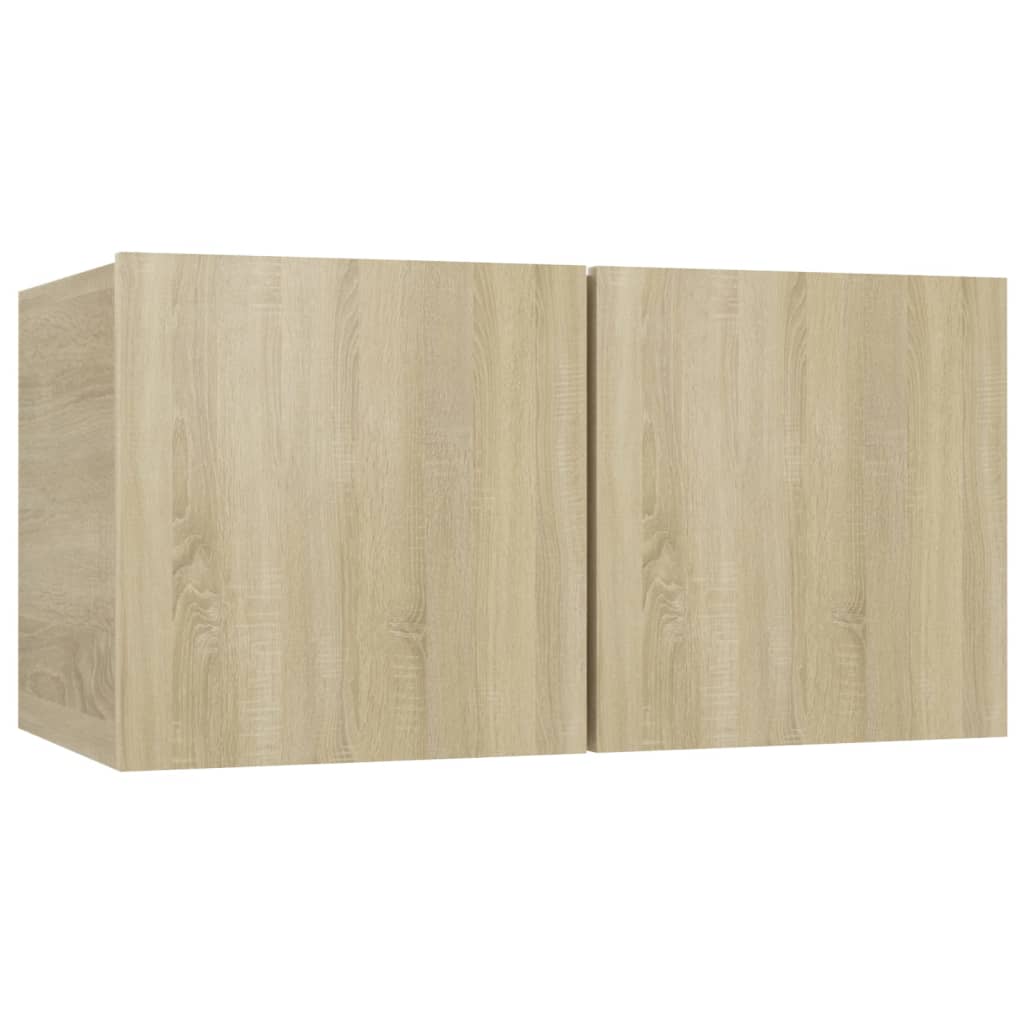 Tv-hangmeubelen 3 st 60x30x30 cm sonoma eikenkleurig