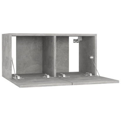 Tv-hangmeubelen 2 st 60x30x30 cm betongrijs