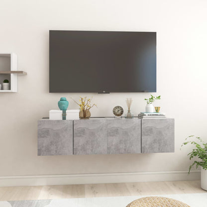 Tv-hangmeubelen 2 st 60x30x30 cm betongrijs