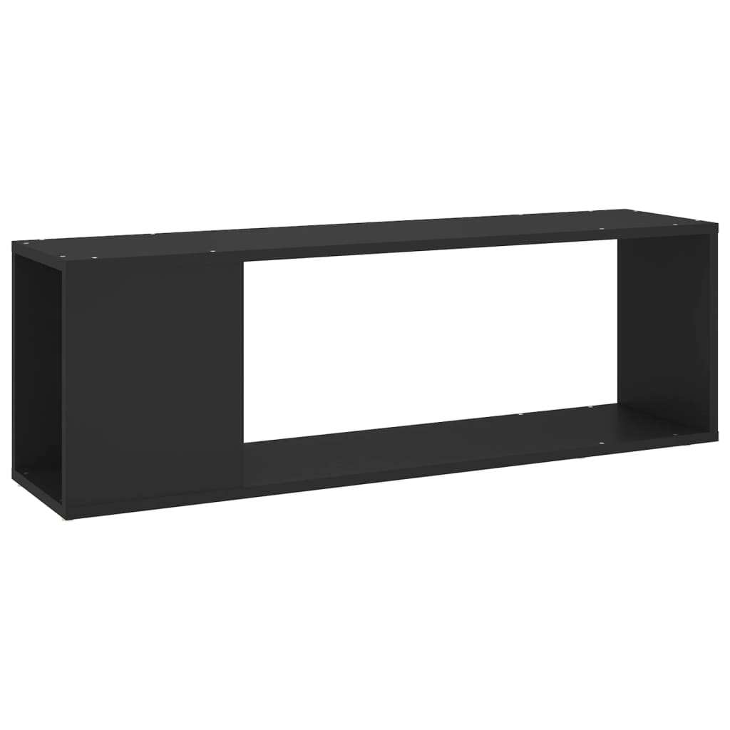 Tv-meubel 100x24x32 cm bewerkt hout zwart