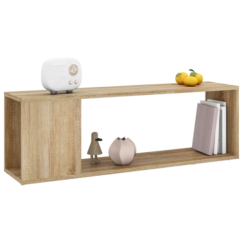 Tv-meubel 100x24x32 cm bewerkt hout sonoma eikenkleurig