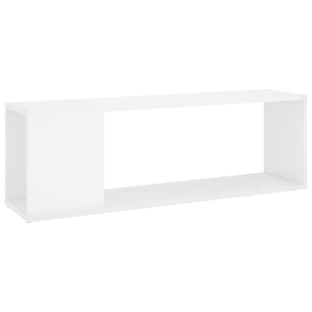 Tv-meubel 100x24x32 cm bewerkt hout hoogglans wit