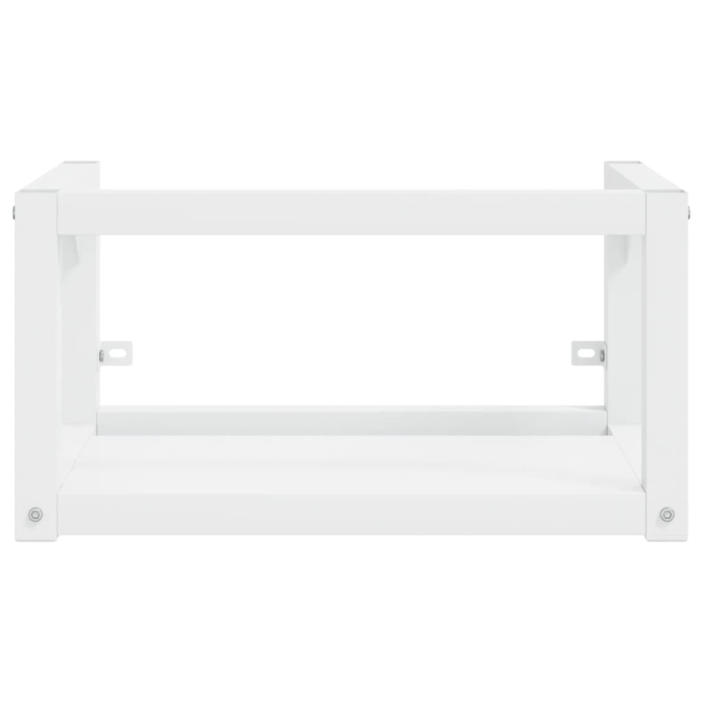 Wastafelframe wandgemonteerd 59x38x31 cm ijzer wit