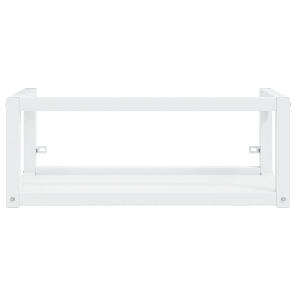 Wastafelframe wandgemonteerd 79x38x31 cm ijzer wit