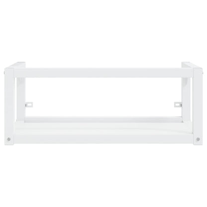 Wastafelframe wandgemonteerd 79x38x31 cm ijzer wit