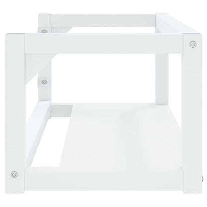 Wastafelframe wandgemonteerd 79x38x31 cm ijzer wit