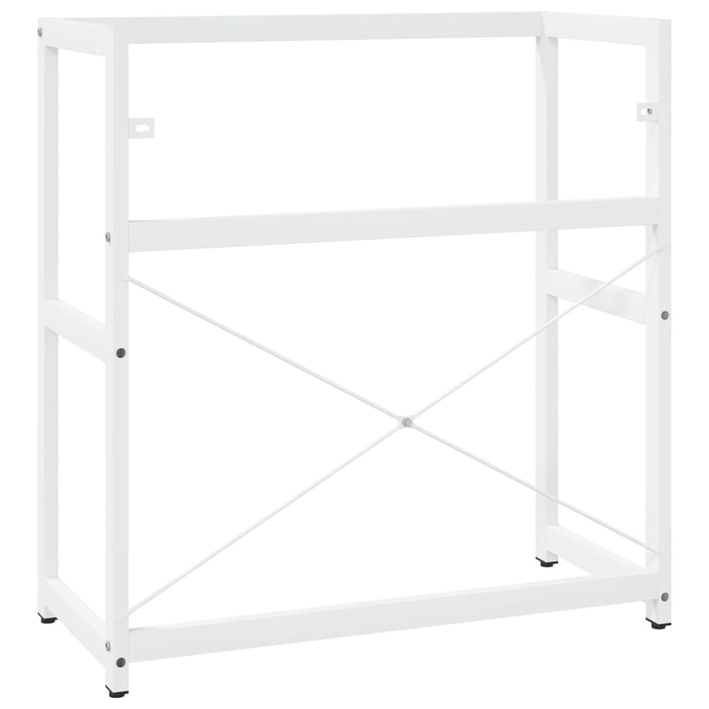 Wastafelframe 79x38x83 cm ijzer wit