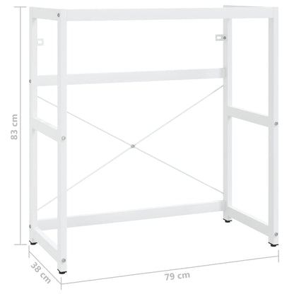 Wastafelframe 79x38x83 cm ijzer wit