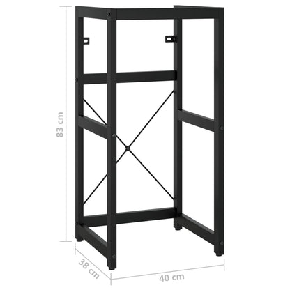 Wastafelframe 40x38x83 cm ijzer zwart