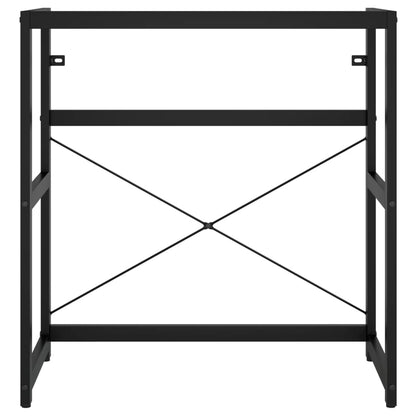 Wastafelframe 79x38x83 cm ijzer zwart