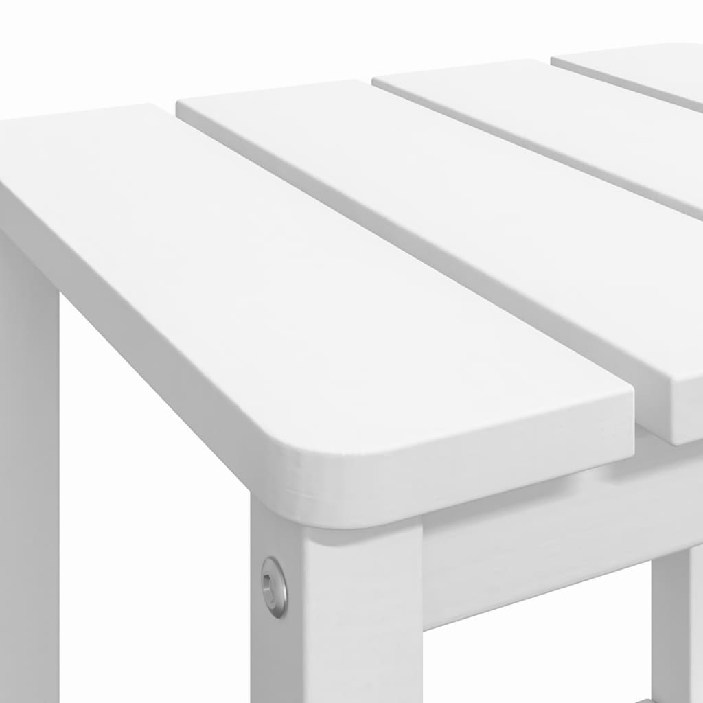 Tuintafel Adirondack 38x38x46 cm HDPE wit