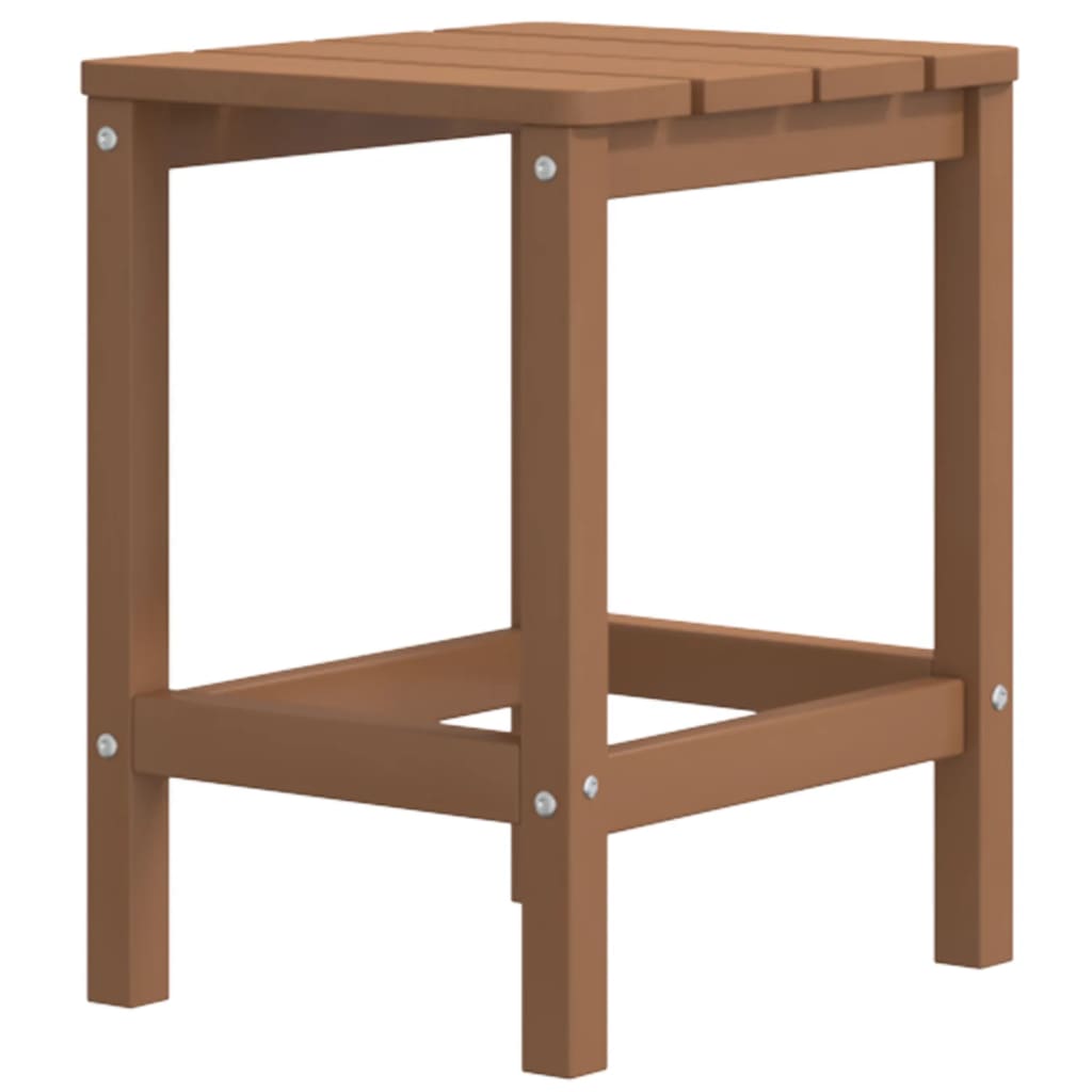 Tuintafel Adirondack 38x38x46 cm HDPE bruin