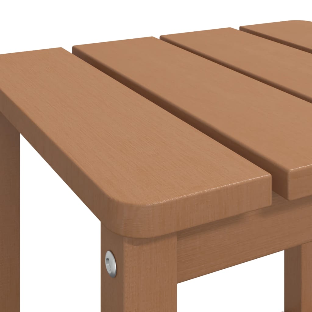 Tuintafel Adirondack 38x38x46 cm HDPE bruin