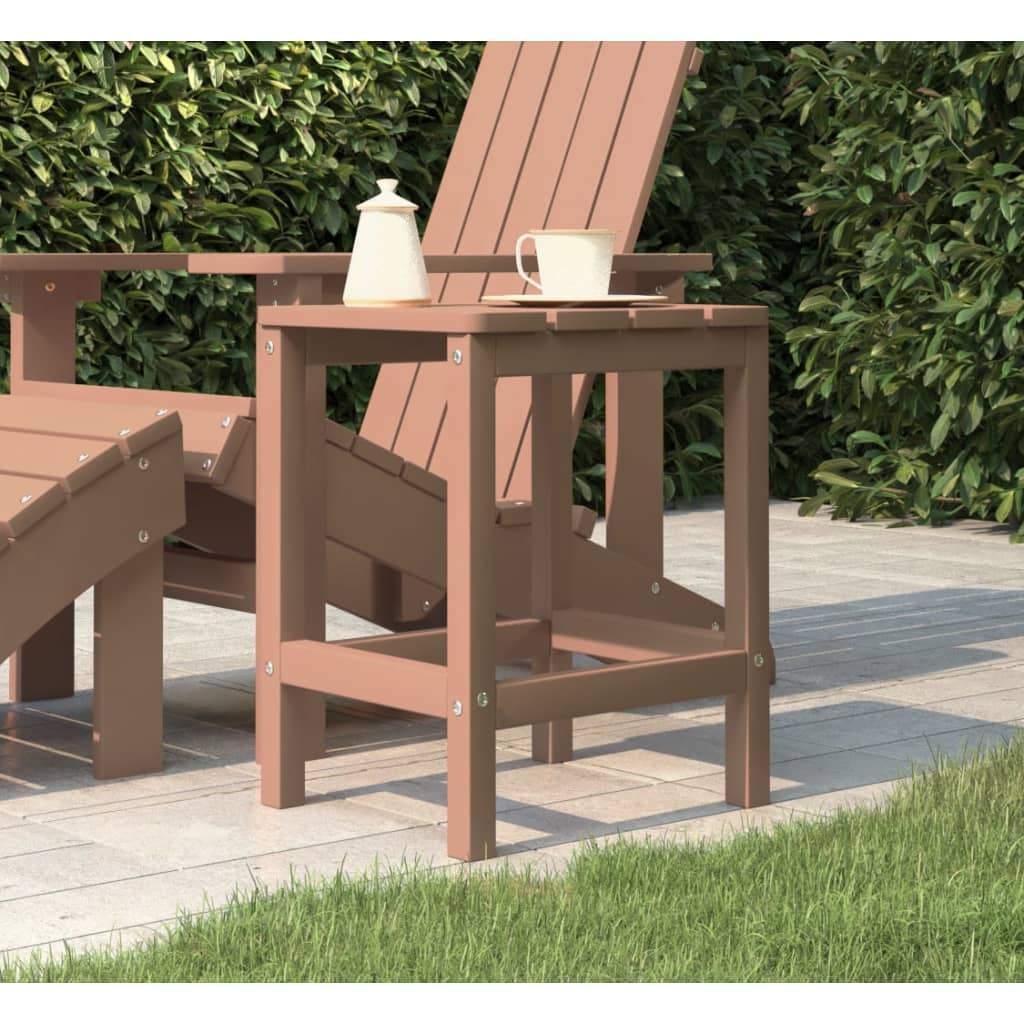 Tuintafel Adirondack 38x38x46 cm HDPE bruin