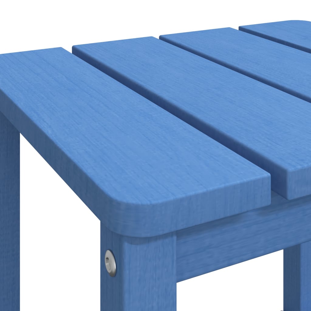 Tuintafel Adirondack 38x38x46 cm HDPE aquablauw