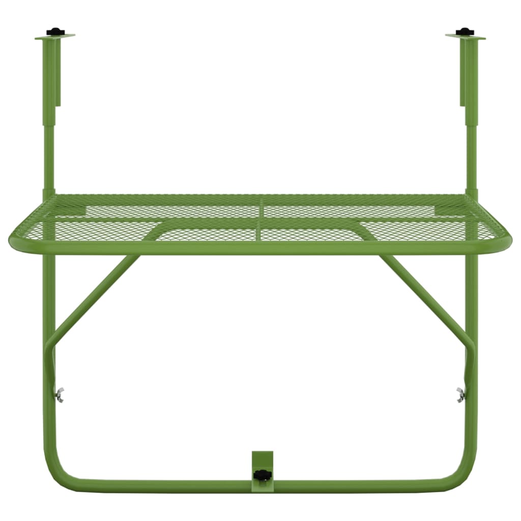 Balkontafel 60x40 cm staal groen